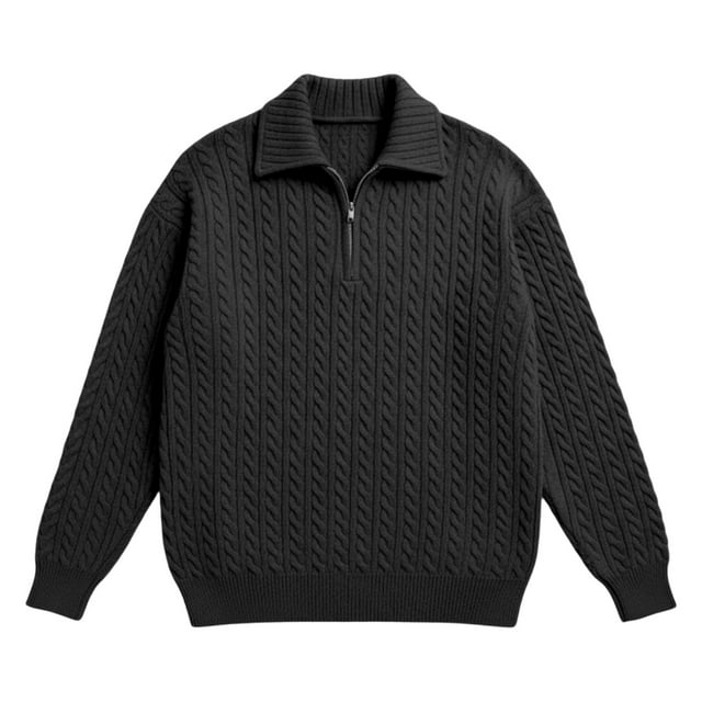 Chandail en Molleton Automne Hiver pour Hommes Coupe Ample Col Rond Décontracté pour Loisirs Quotidiens
