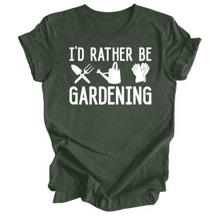

Plant Lover Shirt Gardener T-Shirt Gardening Gift I d Rather Be Gardening