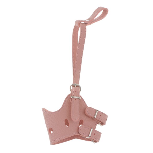 Canasta de material cuero Suave de La Seguro Del Del Perro Del Animal Doméstico, 4 3 Tamaños Disponibles - Rosa, S S Colco hocico del perro