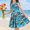 B Multicolor, variant on Piuwrlz Girls Play Casual Dresses Girl Summer Dresses Pleated Skirts Multicolor Size 11 Years