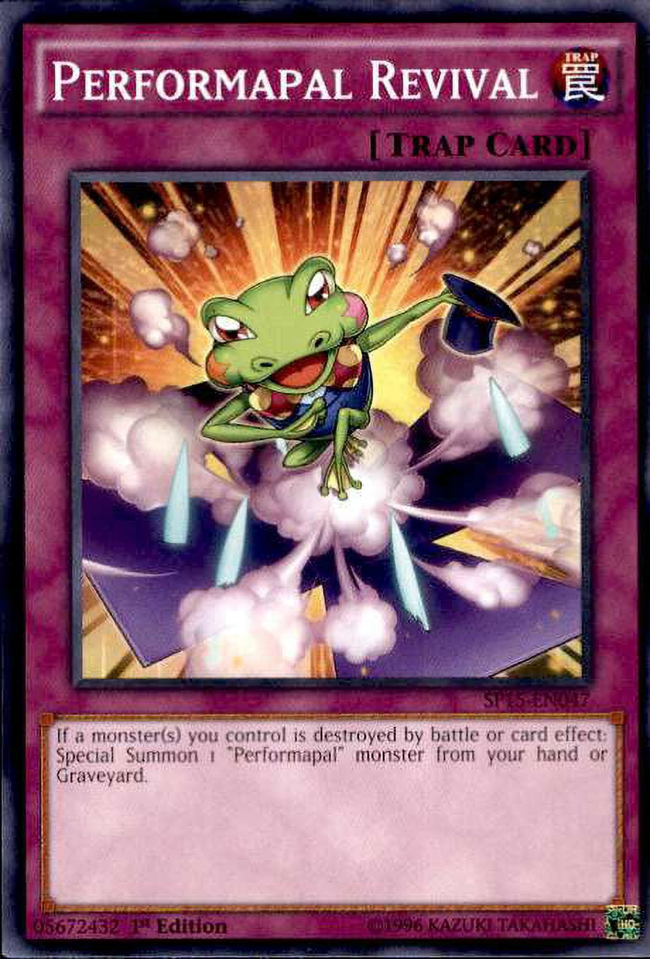 YuGiOh 2015 Star Pack ARC-V Shatterfoil Rare Performapal Revival SP15-EN047