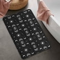 thumbnail image 2 of Black Moon Eye Pattern Bathroom Rugs Mat,Non Slip Microfiber Bathroom Rug,Rubber Backing,Soft Bathroom Mats for Bathroom Floor,Tub and Shower,20x32in(50x80cm), 2 of 5