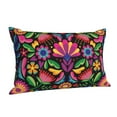 thumbnail image 2 of Disketp Pillow Covers Colorful Floral Embroidery Mexican Pattern Throw Pillow Case Cushion Covers,Cushion For Bedroom,Couch,Home-16"X24", 2 of 8