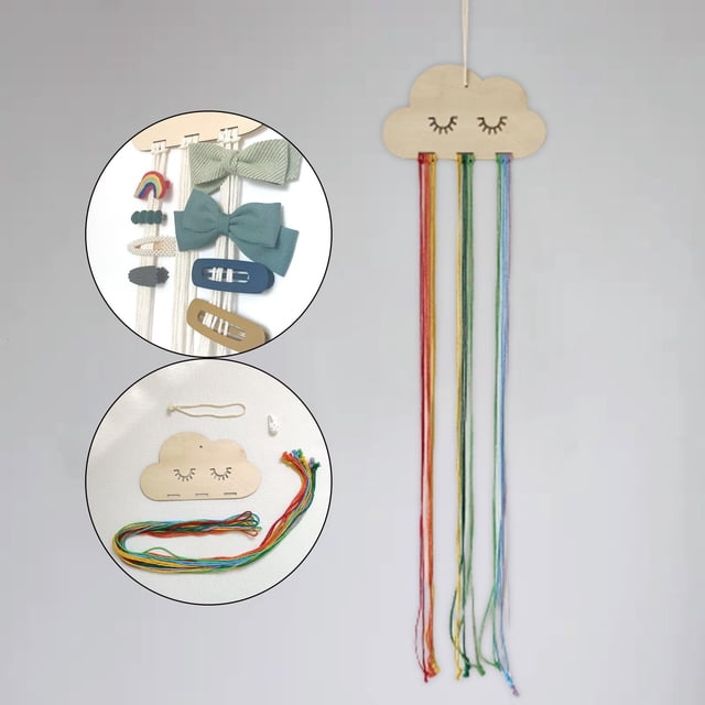 Borlas para el cabellero para colgar, almacenamiento de accesorios para el cabellero del bebé, soporte para diadema, organizador de pinzas para el - Yotijar sostenedor del arco