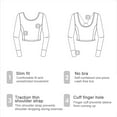 thumbnail image 4 of Chaqueta deportiva para mujer, para correr, entrenamiento, fitness, yoga, manga larga, ajustada, con orificios para los pulgares, L, 217, 4 of 7