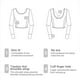 thumbnail image 4 of Chaqueta deportiva para mujer, para correr, entrenamiento, fitness, yoga, manga larga, ajustada, con orificios para los pulgares, XL, 218, 4 of 7