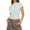 Blue, variant on YVNAURA Women's Basic Striped Tee Crewneck Slim Fit Short Sleeve Ribbed Knit T Shirts 2026 Summer Lightweight Breathable Stretchy Fitted Tops for Women Cute Casual Daily Beach Vacation, Blue,L