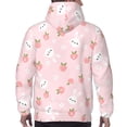 thumbnail image 7 of Kdxio Rabbit And Peach Print Mens Casual Hooded Collar Drawstring Hoodies Pullover Sweatshirts Casual Long Sleeve Shirts-XX-Large, 7 of 7