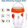 thumbnail image 2 of Wasp Traps for Hunting Wasps, Bees, Hornets, Insects, Yellow Jacket Traps, Wasp Trap Catcher, Reusable Solar Powered Hanging for Outdoor, 2 Packs$$Garden & Patio, 2 of 8