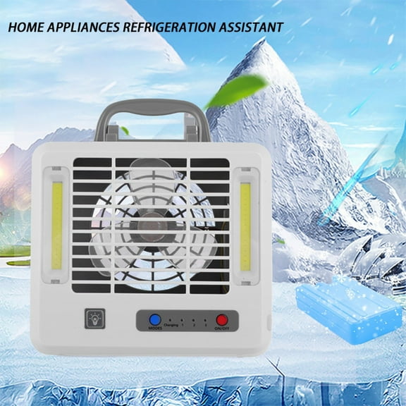Fans That Blow Cold Air, Portable Air Conditioner, Free Standing Cooling Ac Unit with Fan, 3 Speed, USB Rechargeable Air Circulator Fan, Cooling Fans for Bedroom/Dorms/Indoor Rooms