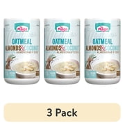 (3 pack) Maga Wellness Almonds & Coconut Rolled Oatmeal Cereal, Instant, 11.3 oz, Shelf Stable Plastic Jar