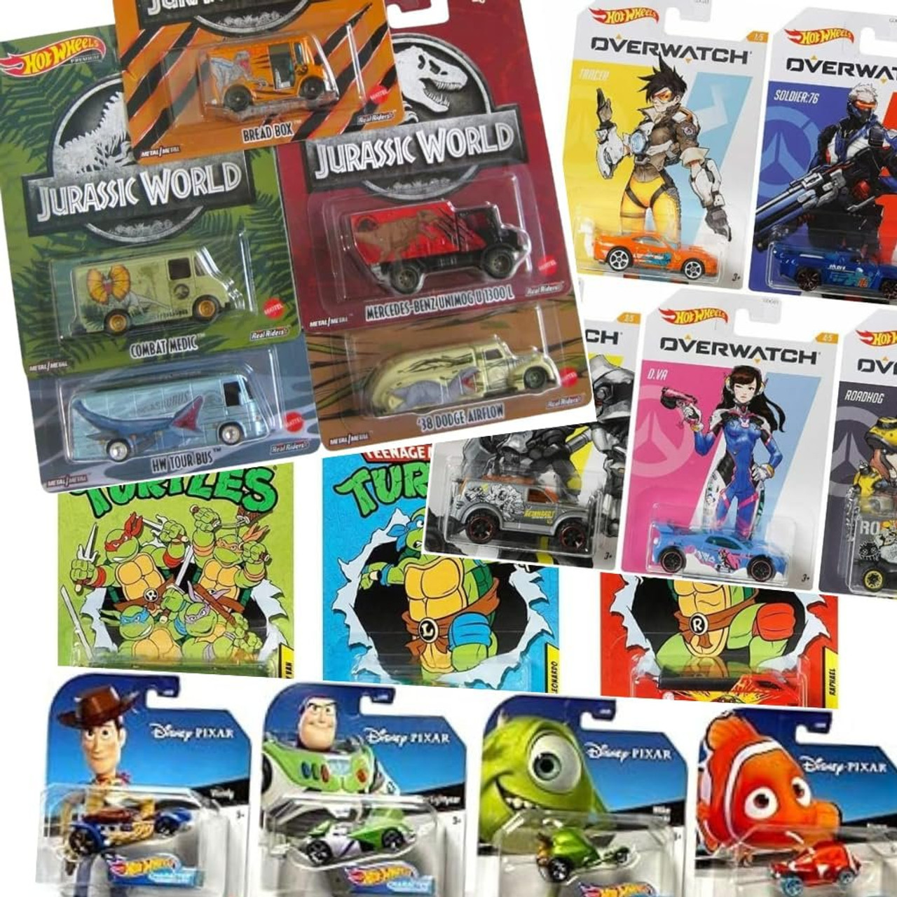 Hot Wheels Variety Pack 10 Random Release Pop Culture Entertainment Cars