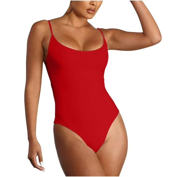Admvng Bathing Suits for Women Tummy Control Solid Color Plus Size New Backless Sexy One-piece Swimsuit S-3XL