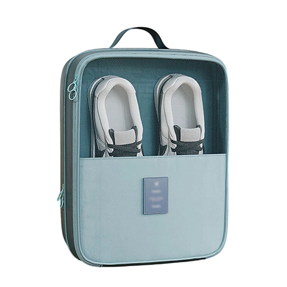 Shoe Storage Bag Organizer for Travel, Holds 2 Pair of Shoes, Portable Luggage Shoe Pouch for Women Teens, Daily Use Shoe Carryall, Compact Travel Accessory