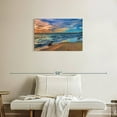 thumbnail image 2 of Elephant Stock Beach In Perth Wall Art - Horizontal Canvas Wall Art - Living Room Wall Decor - Beach Canvas - Blue And Orange Decor - 30" x 20", 2 of 4