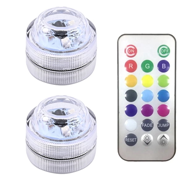 Control Remoto Inalámbrico Adhesivo Lámpara Atmósfera Automática RGB (2 Piezas)