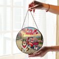 thumbnail image 2 of Be My Valentine's Collie Truck Full of Love Flower Balloon Stained Glass Suncatcher Collie Dog Lover Gifts Idea Window Hanging Sign Decor - 02029, 2 of 5