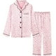 thumbnail image 2 of Conjunto de pijama de satén Schbbta para niñas de 11 a 12 años, color rosa brillante, 2 of 8