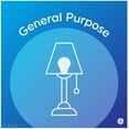 thumbnail image 4 of GE Classic A19 Daylight 60-Watt EQ Dimmable LED Light Fixture Light Bulbs (8-Pack), 4 of 7