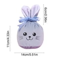 thumbnail image 3 of Japceit Easter Bunny Gift Bags, Drawstring Velvet Bunny Ear Candy Bags for Party, Easter Egg Hunt Supplies and Holiday Celebration, Festive Treat Containers, 3 of 6