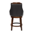 thumbnail image 5 of Pemberly Row 24.5" Transitional Wood Swivel Counter Stool in Oak (Set of 2), 5 of 8