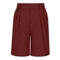 thumbnail image 4 of Maqroz Athletic Shorts for Boys Elastic Waist Mid Thigh Short Pants Casual Loose Fashion Solid Color Bottoms for Summer Occasions and Activities, Size 14-15 Years, 4 of 7