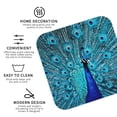 thumbnail image 3 of Kdxio Beautiful Blue Peacock Funny Coasters,4 Pcs Leather Coasters,Housewarming Gifts,Protect Furniture from Water Marks Scratch and Damage, 3 of 6