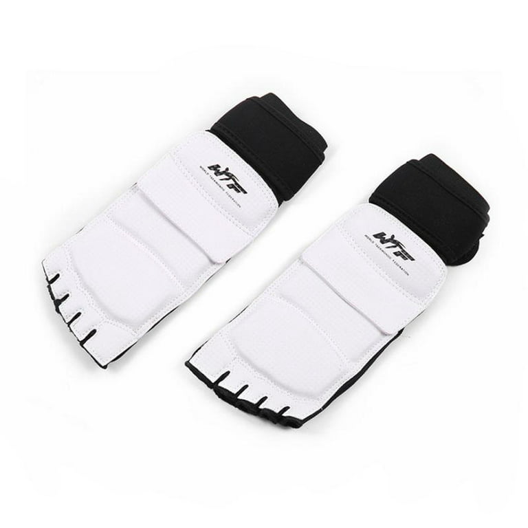 CC Toy Taekwondo feet Protector Gear Martial Arts Fight Guard Ankle Support  XS Black PU Materials 