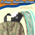 thumbnail image 3 of 17 Inch Lightweight Backpack,PVC Waterproof Oxford Fabric, Ergonomically Designed, with Large Capacity, Camouflage Print, 3 of 5
