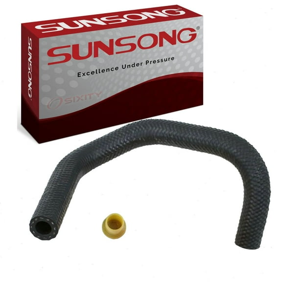 Sunsong Pipe To Pipe Power Steering Return Line Hose compatible with Honda Odyssey 2005-2010 - Intermediate Pipe to Cooler Line