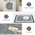 thumbnail image 4 of TECHVIDA Bathroom Rugs,Non-Slip Ultra Soft Bath Mat,Soft Absorbent Bathroom Rug,Machine Washable,(18"x26", Black), 4 of 9