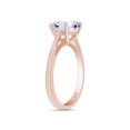 thumbnail image 4 of 1 1/5 Cttw 7MM Round Cut Lab Created Moissanite Diamond Solitaire Engagement Ring For Women In 14K Rose Gold Over Sterling Silver(G-H Color, VVS1 Clarity, 1.20 Cttw)-6, 4 of 7
