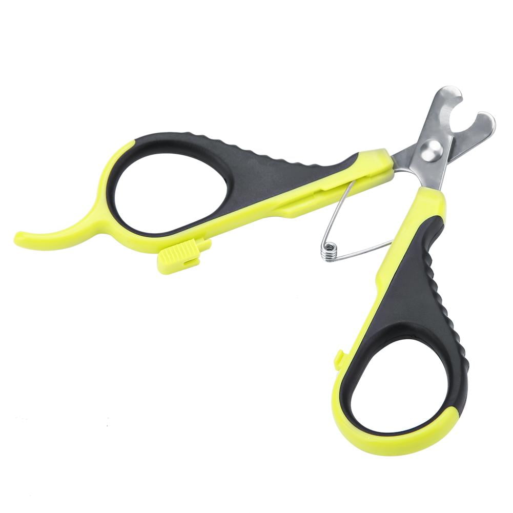 TOPINCN Plastic Sharp Useful Safe Healthy Pet Spring Nail Clipper for