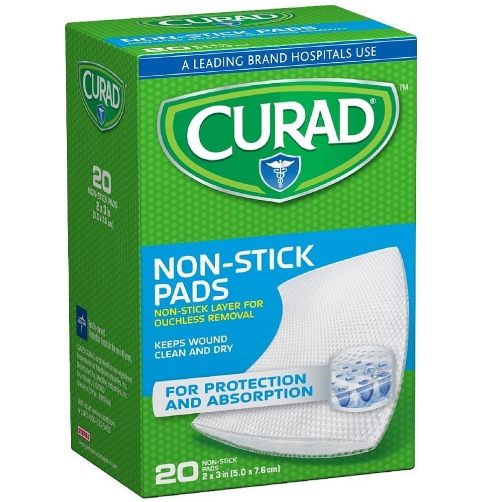 Curad Telfa Breathable Soft & Absorbent NonStick First Aid Gauze Pad