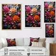 thumbnail image 4 of Designart "Rhododendron Magenta Showcases II" Floral & Botanical Floater Framed Wall Art Living Room, 4 of 7