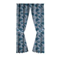 Star Wars Room Darkening Curtain Panel Pair with Tie Backs Set - 42" x 63"