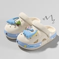 thumbnail image 2 of Gubotare Kid Clogs Toddler Kids Girls Boys Clogs Garden Shoes Slip on Water Shoes Toddler Slides Sandals Beach Slipper Children Size 13 (White,13 Little Kids), 2 of 4