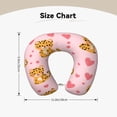 thumbnail image 5 of Travel Pillow Memory Foam, Head Neck Support Airplane Pillow For Traveling, Car, Home, Travel Neck Flight Pillow 12 Inches Happy Valentine'S Cartoon Leopard, 5 of 8