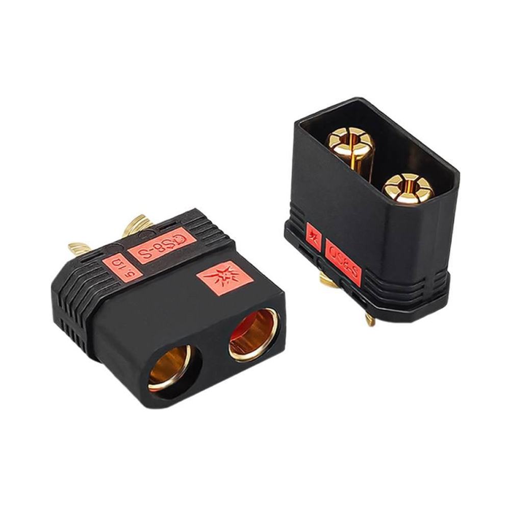 210A High-Current QS10 Series Battery Connector Terminal Anti-Ignition Electric Vehicle Battery Terminal 4-10AWG Male Female Power Charging Plug Power Supply Charging Connector