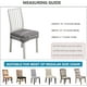 thumbnail image 2 of Nvzi Juego de 2 fundas de asiento impermeables para sillas de comedor, fundas protectoras de asiento de silla lavables y extraíbles de jacquard elástico, sin fundas traseras, color negro, 2 of 3