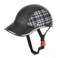 thumbnail image 2 of Half Face Helmet Universal Helmet  Helmet Skull  Hat Universal Motorcycle Helmet Half Face Skull  Hat For Spring Summer Autumn And WinterBlack Lattice A0322 Free Size, 2 of 8