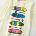 thumbnail image 5 of Ludearly Girls Long Sleeve Tops Cute Print Casual Shirt For Toddler Kids Soft Comfortable Daily Wear Autumn Winter Fashion Tee, 5 of 6