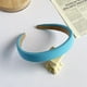thumbnail image 3 of Bandas anchas para cabeza Nudo Turbante Diadema Vintage Hairband Elástico Aros para el cabello Moda azul brilnte Zulema diademas anchas, 3 of 8