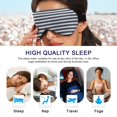 thumbnail image 6 of IAUYY Sleep Mask, Super Soft Eye Masks with Adjustable Strap, Lightweight Comfortable Blindfold,Perfect Blocks Light for Men Women Blue and White Stripes, 6 of 7