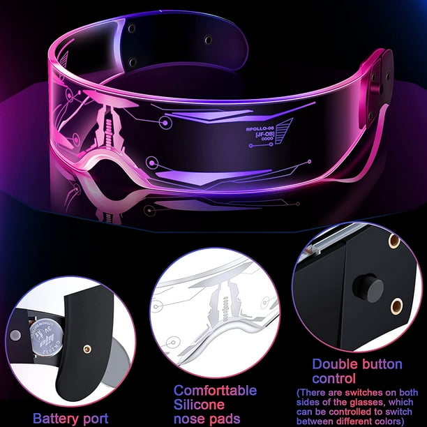 Light up halloween glasses deals