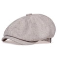 thumbnail image 1 of Gorra octogonal para hombre, de lino fino, transpirable, para primavera y verano, boina informal retro para hombre, gorra de pintor para hombre y mujer, 1 of 6