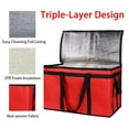thumbnail image 4 of Insulated Food Delivery Bag for Pizza Delivery, Grocery- Cooler Bag, Food Warmers for Parties, Catering Supplies for Doordash, Thermal Bags for Cold and Hot Food Carrier, 4 of 6