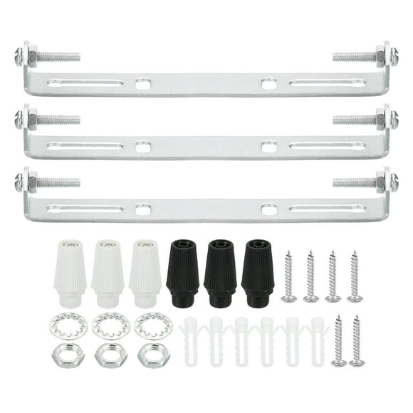 Uxcell Ceiling Light Plate Kit, Light Fixture Mounting Bracket Plate Steel Crossbar 125mm 3