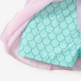 thumbnail image 3 of Disney Princess Girls Romper Little Mermaid Ariel Graphic Jumpsuit with Tulle Skirt Dresses Ruffled Sleeve Summer Outfits Sizes 2-6T, 3 of 9