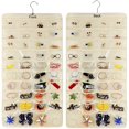 thumbnail image 1 of 80 Pockets Hanging Jewelry Organizer for Earrings Necklace Bracelet Ring Accessory Display Holder Box, 1 of 7
